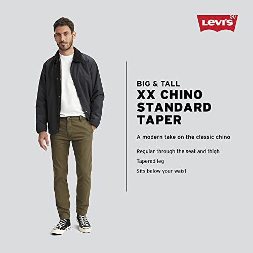 Levi's Men's Xx Standard Tapered Chino Pants (Also Available In Big & Tall), Small Suiting Check Meteorite, 44W X 30L #TOP3