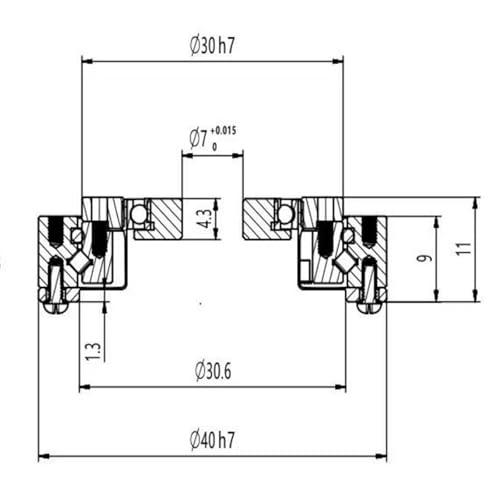 Réducteur d'harmoniques D08-30 haute précision pour joint de robot