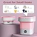ZZR SEVEN Portable Washing Machine, 12L Upgraded Mini Washing Machine, Suitable for Small Clothes, Foldable Laundry Machine, Ideal for Dorm, Home, Hotel, Camping and Travel (Pink, 12L)