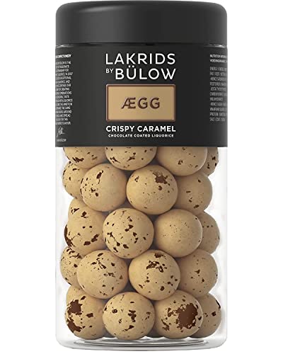 Lakrids By Bülow - Ægg - Crispy Caramel - 10.41 Oz - Chocolate Coated Licorice Balls - Original Danish Candy Sustainably Produced In Copenhagen #TOP11