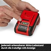 Original Einhell 4 Ah Power X-Change Plus Akku (18 V, Li-Ion, universell verwendbar für alle PXC-Geräte, Ladestandskontrolle, Twin-Pack, inkl. 2X 4 Ah Akkus, ohne Ladegerät) – Ansicht 5