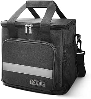 Keplin 16L Cooler Bags - Soft Lunch Cooler Box Bag, Portable Insulated Picnic Lunch Box, Waterproof Leak Resistant Soft Sided Cool Bag with Shoulder Strap for Picnic, Camping, Beach or Work