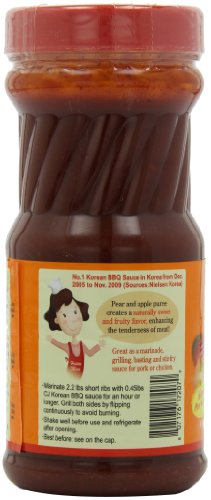 CJ Korean BBQ Sauce, Hot & Spicy (Chicken & Pork), 29.63-Ounce Bottles (Pack of 4)