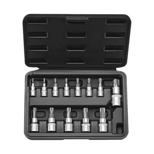 Set de 13 Piezas Torx Bit Socket T8 - T60 con Estuche