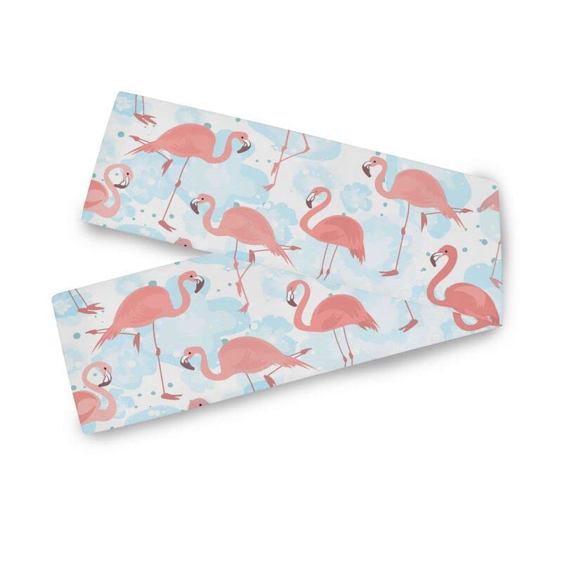 Tropical Flamingo Table Runners Farmhouse Tablecloths Home Dining Room Kitchen Table Decor 13x70 Inches