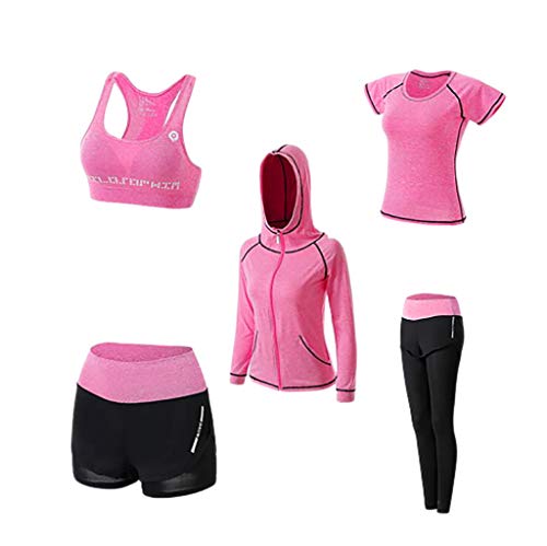Tenue de sport femme 5 pièces : fini l'inconfort durant votre jogging et pilates