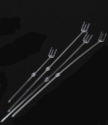 Homeford Firefly Imports Cardette Plastic Card Holder Sticks, 16-Inch, 10-Pack, Clear, 10 Pack