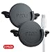 pzoz Phone Car Mount Compatible for Collapsible Grip Socket, 2 Pack Adhesive Silicone Stand for Mount Charging Cable Holder Wire Clip Cord Organizer for Car, Office, Kitchen, Wall (Black)