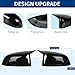 XPHAZZ Side Mirror Cover Compatible with X3 G01 X4 G02 / Pre-lci X5 G05 X6 G06 X7 G07 (Gloss Black, G01 G02 G05)