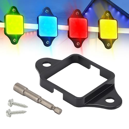 Image of 40pcs Mounting Bracket Kit fit for Govee H705 H805 H801 H801B Series Lights, ABS Bracket with Screws & Driver Bit NOT for Groove PRO