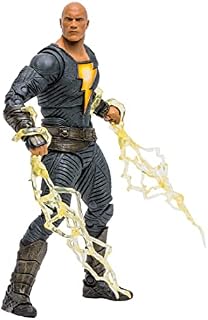 McFarlane Toys, 7-Inch DC Black Adam (Hero Costume) Action Figure with 22 Moving Parts, Collectible DC Black Adam Movie Figure with Stand Base Unique Collectible Character Card  Ages 12+