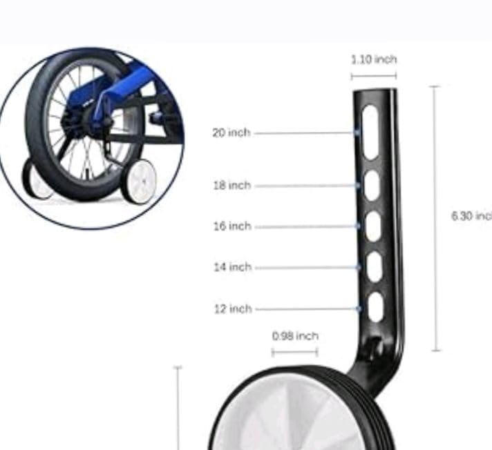 Image of Child Cycle Training Wheels Set - 12 14 16 18 20 Inch