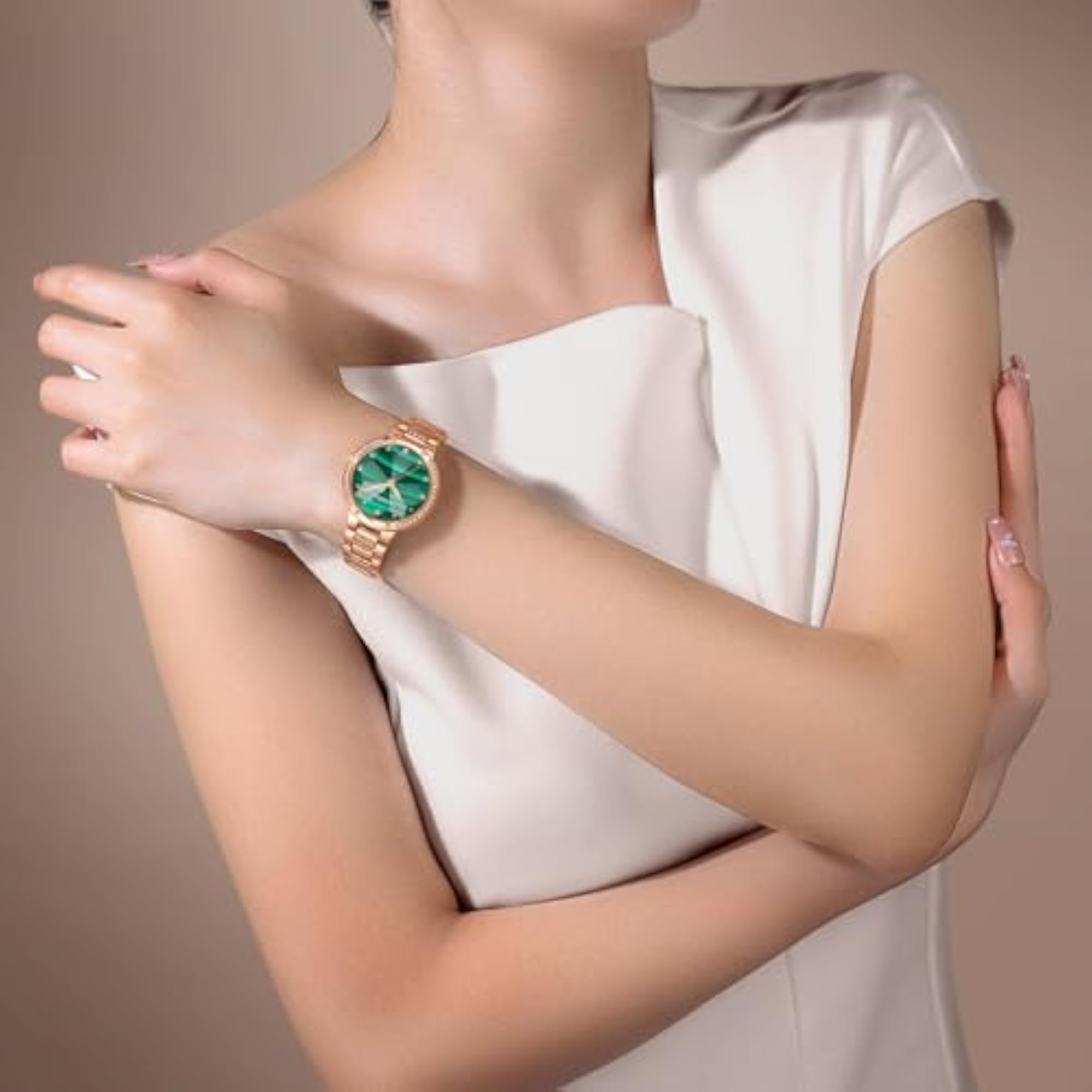 Women's Analog Quartz Rose Gold Stainless Steel Watch