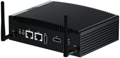 HISTTON Mini Computer Windows 10 Pro, Fanless Mini PC, Dual Core i5-7300U, DDR4 8GB RAM 256GB SSD, 2 LAN, WiFi, BT4.2, Industrial Mini PC 2 RS232 COM, Dual HD, USB3.0, Mini Desktop PC Support Linux