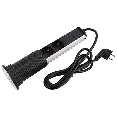 USB-uttag för Skrivbord, Eluttag för Eluttag Bänkskiva Skrivbord Hemdrag USB-uttag Zy EU Plug250V Lämpligt för Hem, Kontor, Hotell och Offentliga Kontor Etc.