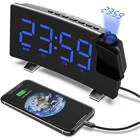 Mokeum Projection Alarm Clock with FM Radio Cover