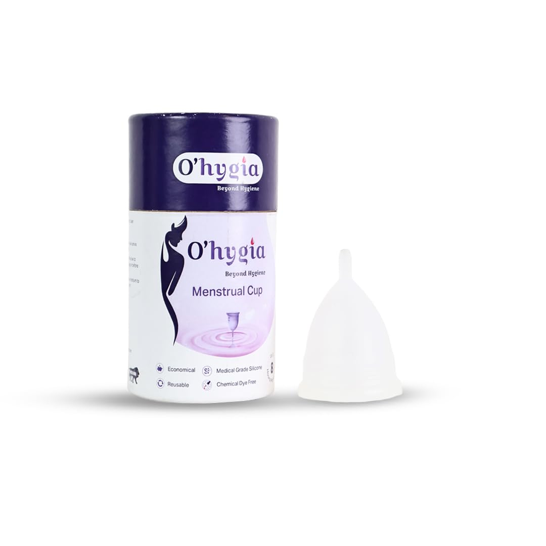 Ohygia Large Size Menstrual Cup for Women | Rash-Free, Leak-Free & Ultra soft | Reusable Menstrual Cup With Pouch |100% Medical Grade Silicone | 8-10 Hours of Leaks-Free Comfort | DYE Free | Colour - Transparent | (B0DF77X8JH) Amazon Price History, Amazon Price Tracker