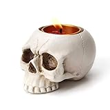 XIYUAN Skeleton Candlestick/Halloween Skull Candle Holder Halloween Home Party Decorative Resin...