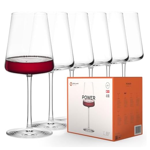Stölzle Lausitz Rotweinkelche Power 520 ml I Rotweinglas groß 6er Set I Weingläser spülmaschinenfest I Rotwein Kelche Set 6 Stück bruchsicher I wie mundgeblasen I höchste Qualität