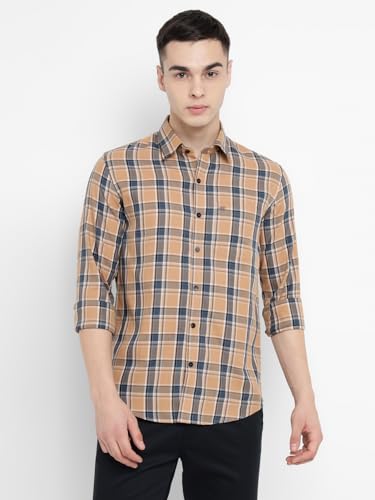 Image of Allen Cooper Checks Shirts for Men - 100% Cotton Comfort Fit Casual and Formal Shirt - Breathable, Soft, Classic Style (Multiple Colors)