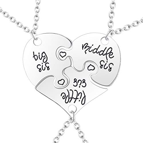 Best Sister For 3 Necklace