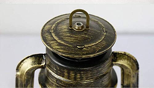 Lampe rétro vintage en fer forgé et verre soufflé traditionnel - 6