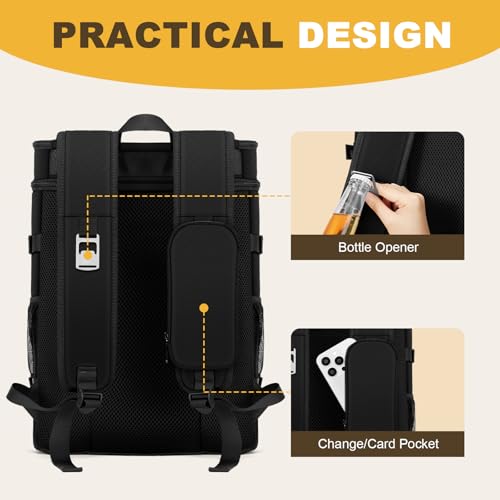 MIYCOO Cooler Backpack - 40 Cans Insulated Backpack Cooler for Men & Women, Portable 2 Leak Proof Compartments Coolers Bag for Beach Travel Picnic Lunch Hiking BBQ Camping - Image 7
