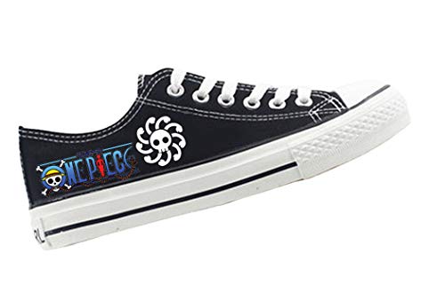 WANHONGYUE One Piece Anime Zapatos de Cordones Zapatos Planos Lona Zapatillas de Deporte Moda...
