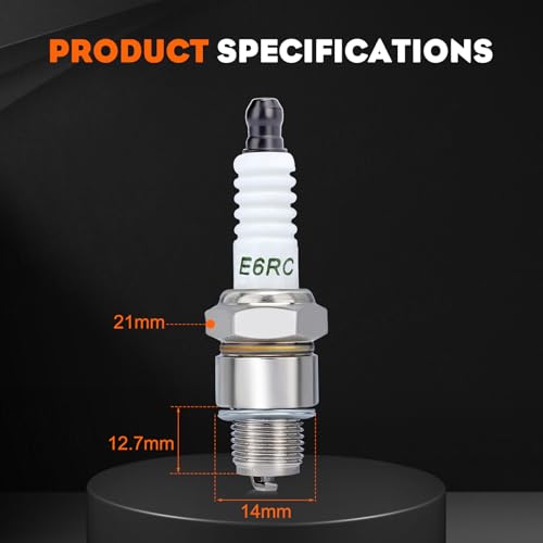 Image of BR6HS Spark Plug for Torch E6RC Champion RL82C RL86C Robin 065-01401-50S NGK BR6HS Spark Plug 4 PACK