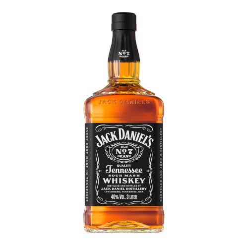 Jack Daniels Old No. 7 Tennessee Whiskey - Karamell Vanille und Noten von Eichenholz - 3.0L/ 40% Vol.