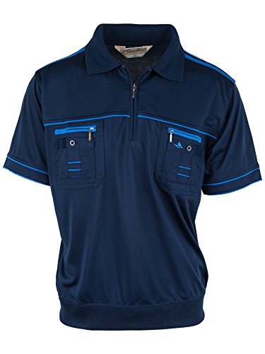 SOUNON Polohemd Poloshirt für Herren Dunkelblau, Groesse: XL