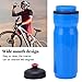 700ml Sports Water Bottle, Wide Mouth Squeeze Bottle, LDPE Plastic, Portable Design for Cycling and Fitness with One-Hand Grip