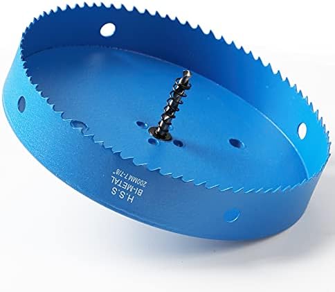 100mm HSS Bi-Metal Hole Saw, Table Vent Hole Cutter in 30mm Cutting Depth for Wood Boards, Thin Metal Sheet, Drywall and Plastic