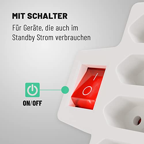 Steckdosenadapter Greate 3X 4-fach Steckdose für Eurostecker