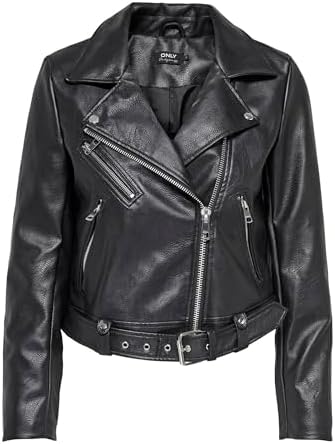 ONLY Women's Onlvera Otw Noos Faux Leather Waistcoat Faux leather...