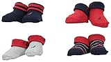 Nautica Baby-Boys Newborn 4 Pack Booties