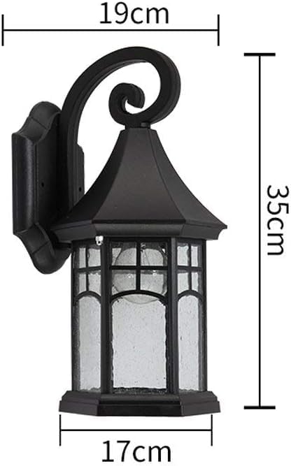 Luminaire extérieur victorien rustique pour éclairage de façade