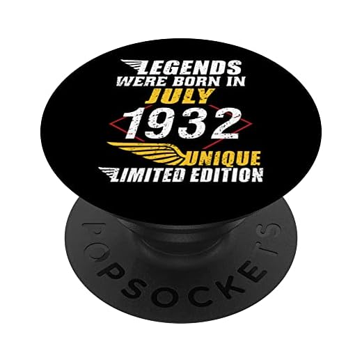 Cumpleaños Julio 1932 Edición Limitada Regalo Legend July PopSockets PopGrip Intercambiable