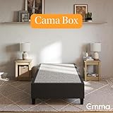 Cama Box Solteiro Emma Original Cinza (88x188x37cm) – 1 ano de garantia glide