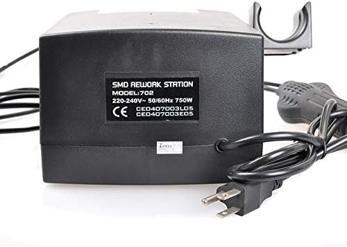 Back view of the LUKEY 702 main unit showing power input and model information