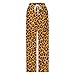 soceaau Fashion Leopard Print Pajama Pants Men Drawstring Lounge Pants with Pockets Pj Bottoms XL