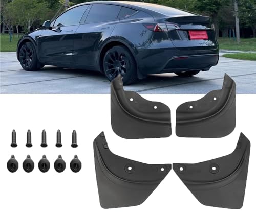 Bavettes pour Tesla Modèle Y garde-boue roues avant arrière 2023 - 2