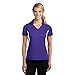 SPORT-TEK Women's Side Blocked Micropique Sport Wick Polo L Purple/White