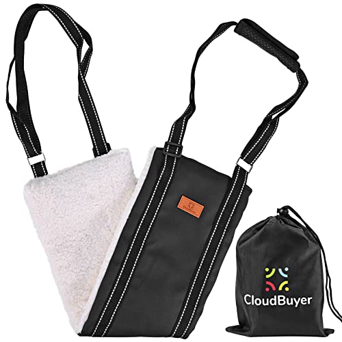 Dog Sling For Hind Leg Support- Adjustable Straps Detachable Fleece For Medium Large Dogs- L #TOP2