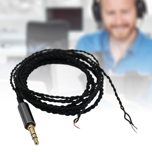 Conector Plug 3.5mm macho a cable abierto para auriculares miniatura 2