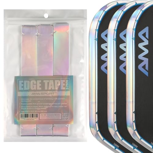 AMA Sport LaserEdge Pickleball Paddle Edge Protection Tape &ndash; Stunning Color Shifting Design-Paddle...