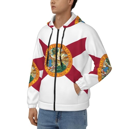Sweat à capuche zippé homme Floride coupe ample pour un confort absolu - 2
