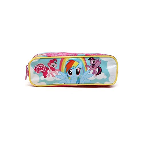 Estojo Com Duas Divisórias My Little Pony Rosa 49054 - Dmw