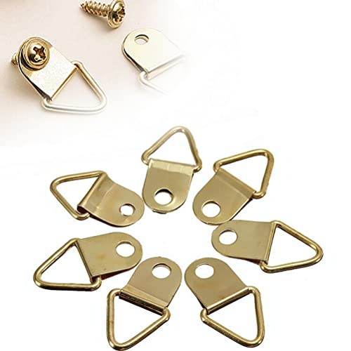 Crochets triangle de suspension dorés avec 20 vis fortes pour cadres - 2