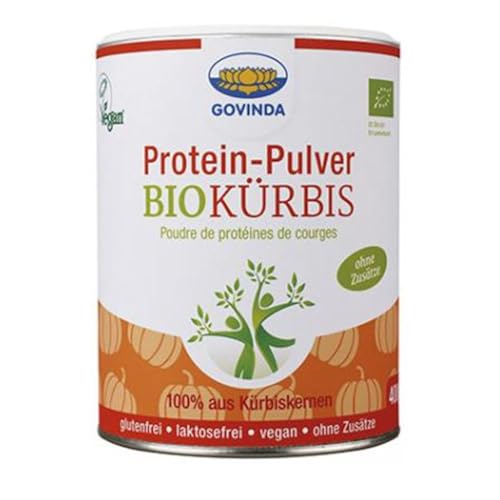 Govinda Kürbiskern Protein-Pulver gluten- und laktosefrei, vegan, 1er Pack (1 x 400 g)